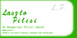 laszlo pilisi business card