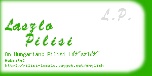 laszlo pilisi business card